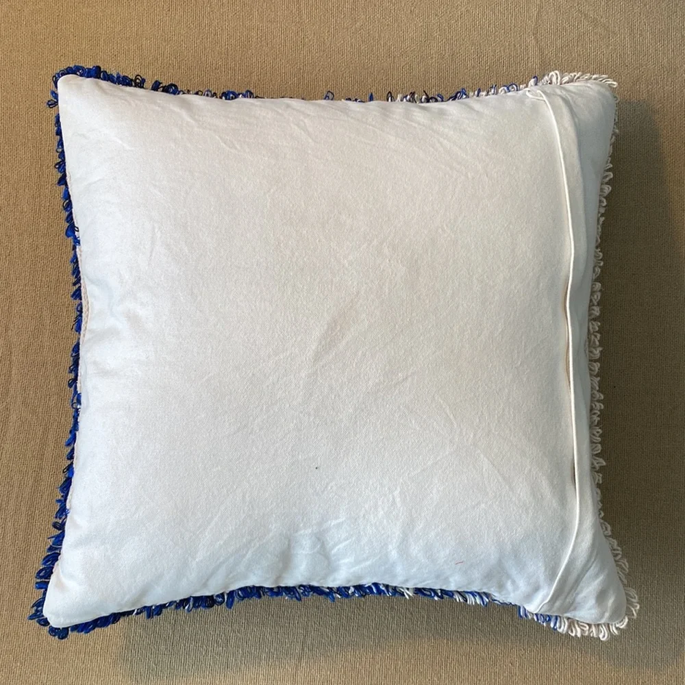 Blue toss pillows covers. Crate & Barrel, West Elm. 5qty no pillow inserts.
